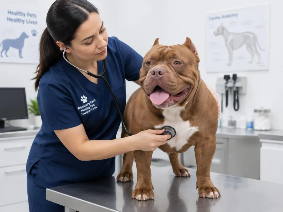 American Bully color Rojo